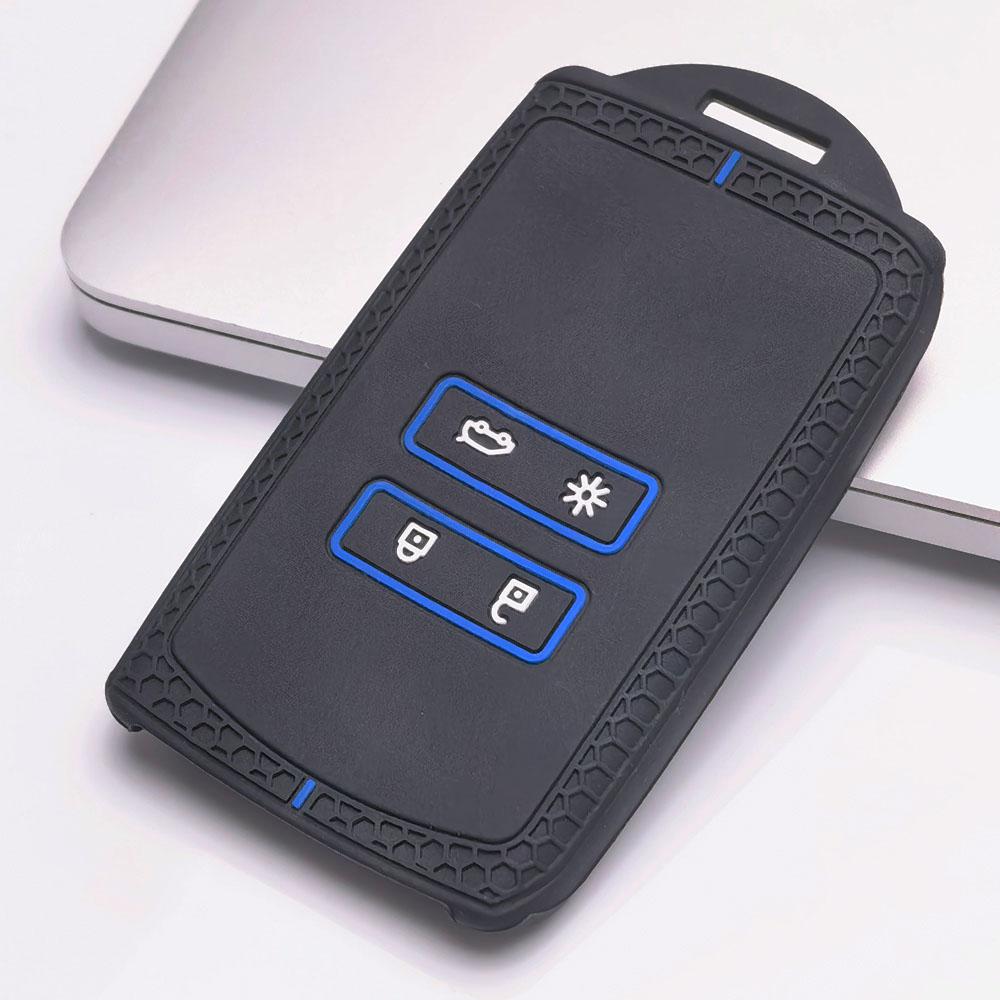 Key Fob Cover for Renault Koleos Kadjar Arkana Clio Megane Captur Zoe Scenic Anti-Scratch Guard Shockproof Protection Soft Grip Texture