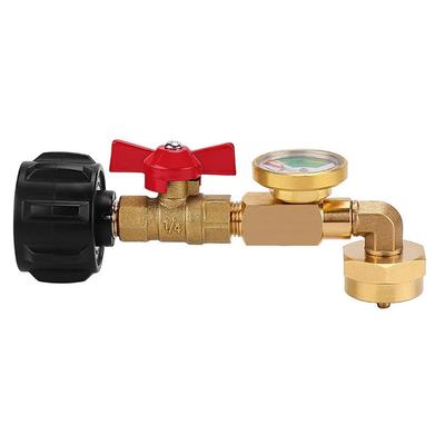 Prevodník 20 lb na 1 lb Kempingové plynové nádrže Plniaci adaptér Koleno Plynový 90-stupňový konektor Nádrže Conn X2W8