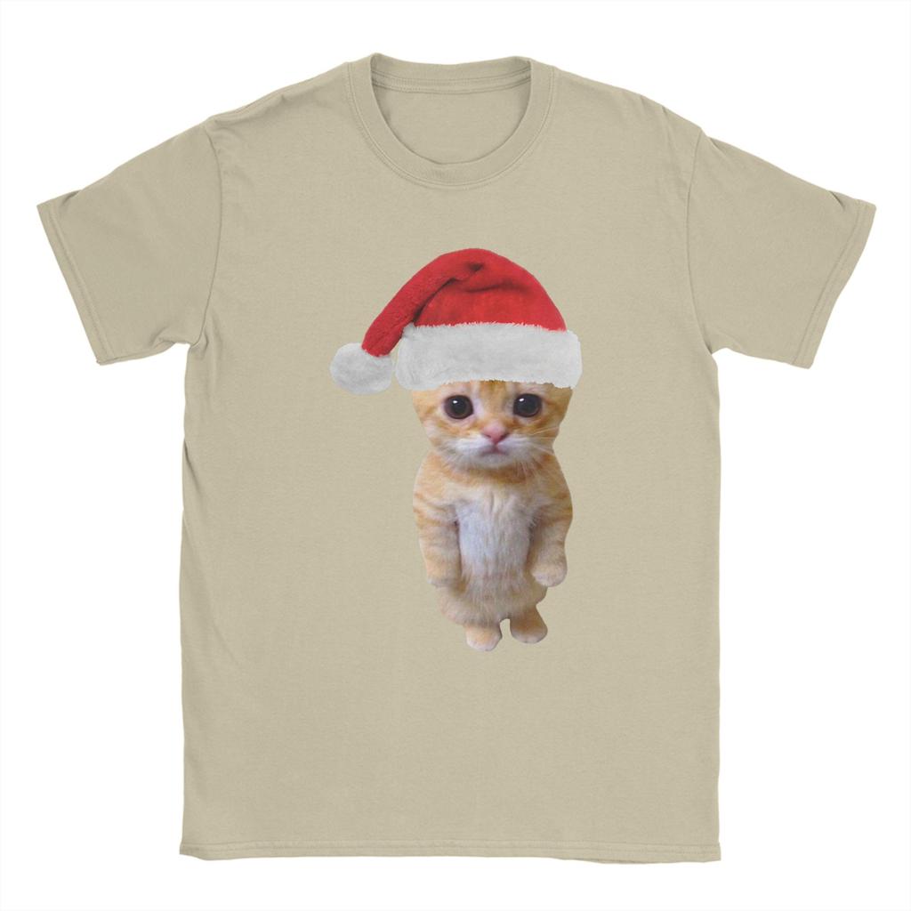Christmas El Gato Meme Sad Cat Munchkin Kitty Meme T Shirt Beach  Pure Cotton TShirts For Men Tee Shirt Short Sleeve Clothes