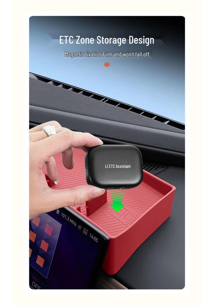 Caixa de Armazenamento de Silicone para Série 3, 5, 7 & X3, X5, X6, X7 da BMW - Console Central