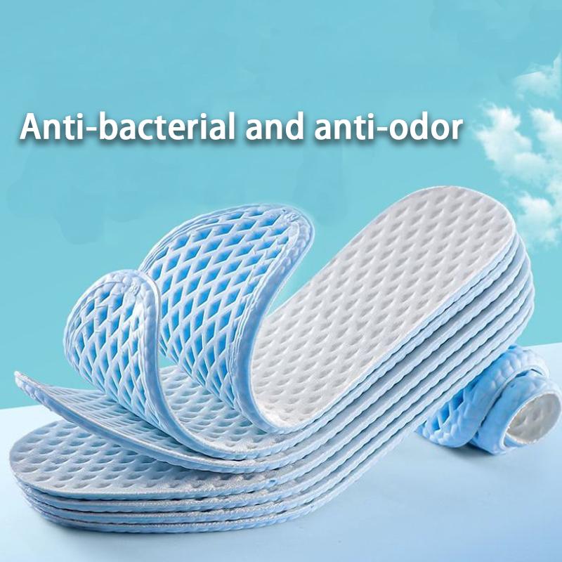 mesh breathable sports insoles Men's Women's summer cool insole Feet Running Sports Memory foam Shoe Sole Anti-odour Shoes Pads