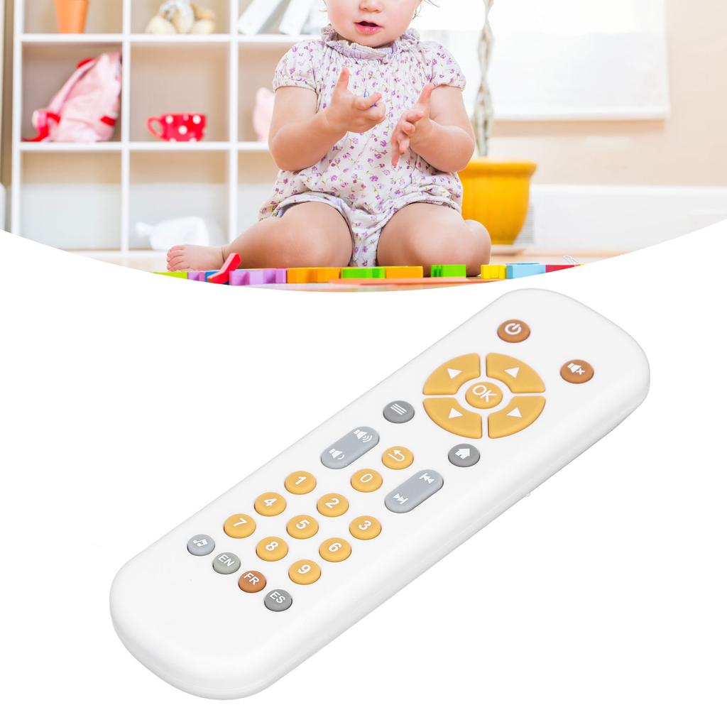 Baby TV Remote Control Toy with Music Early Educational Safe Fun Simulated Baby Remote Controller