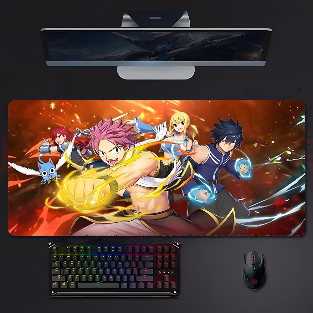 Brave Classic Anime Ffairy Tail Mouse Pad Large Gaming Mousepad With Stitched Edges Thickened Desk Mat Pc