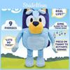 Pelúcia Falante Bluey Desenho Animado Animal Brinquedo Com Música Para Crianças Pelúcia Curta Cor Azul 30cm