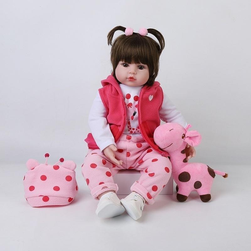 46cm New Handmade Silicone Reborn Baby Adorable Lifelike Toddler Doll Toy
