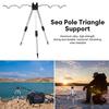 Suporte de Base para Vara de Pesca Tripé Telescópico para Viagem de Pesca Acessórios de Pesca