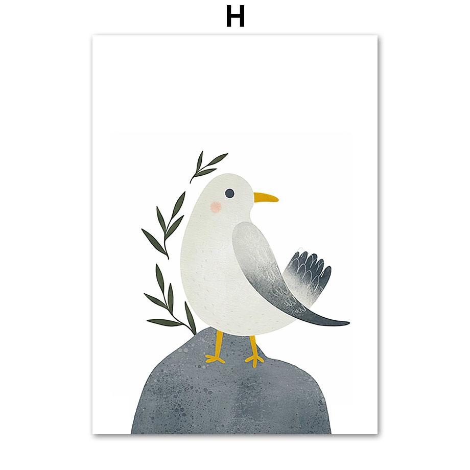 

Парусник Маяк Кит Чайка Раковина Дайвер Настенная живопись на холсте Плакаты на скандинавскую тему и принты настенные панно Декор детской комнаты A4 21X30cm No Framed