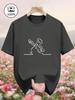 2026 Summer Bestselling Street Casual Fashion Comfortable Soft Simple Patterned Printed Unisexs Pure Cotton TShirt