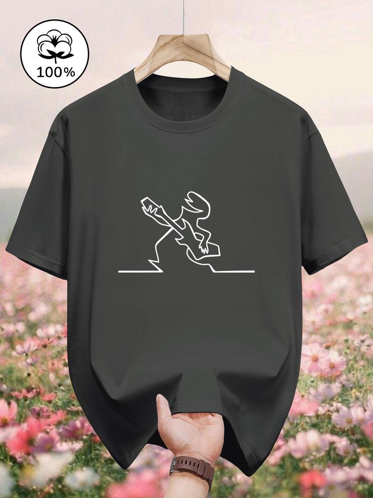 2026 Summer Bestselling Street Casual Fashion Comfortable Soft Simple Patterned Printed Unisexs Pure Cotton TShirt