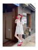 Women's French Retro V-Neck Summer Dress - Sweet and Simple Casual Style