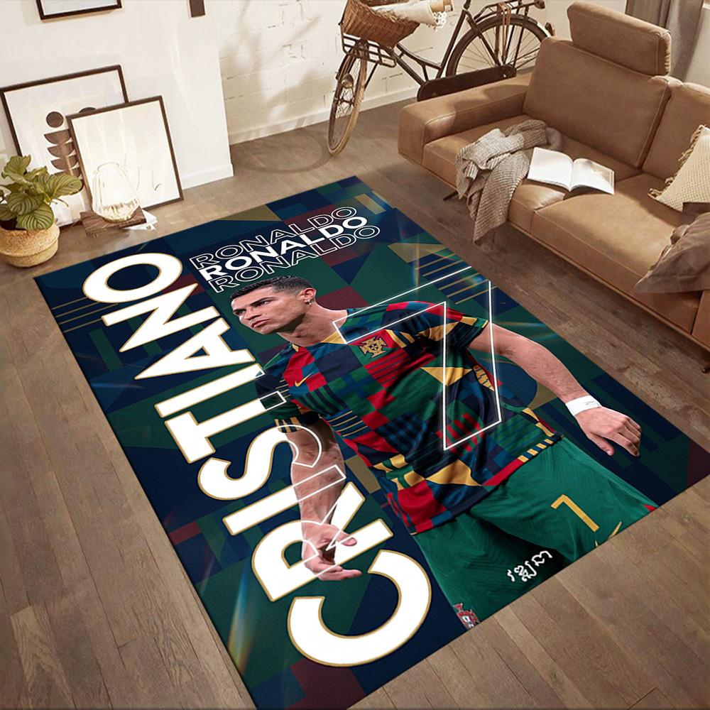 Cristiano Ronaldo 36 Area Rug Design for Study Room Game Room Hallway Kitchen Antislip Carpet Anime Office Decor