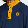 Adidas Originals Trefoil Fleece Embroidered Stand Collar Sweatshirt Men Tops Blue II8482