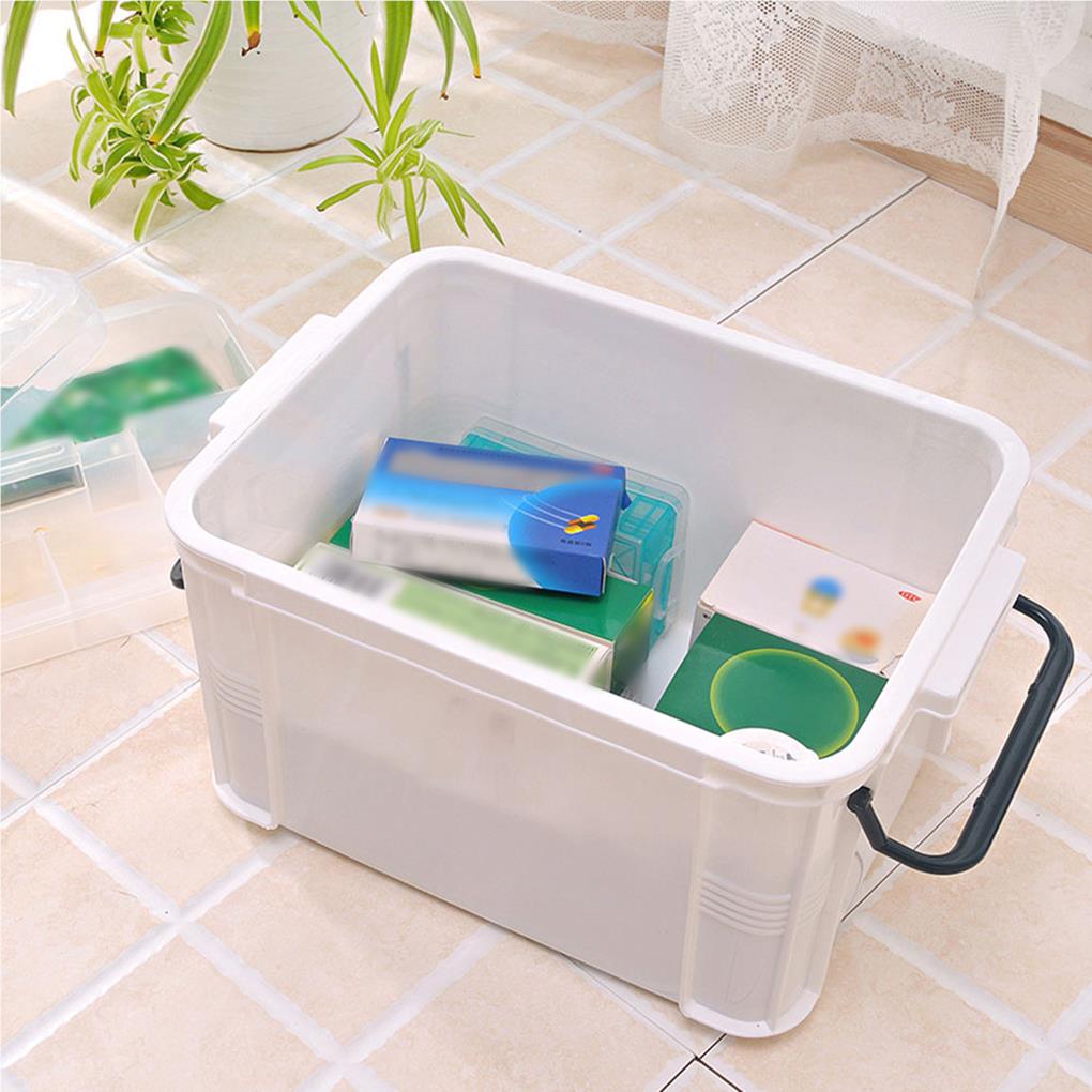 First Aid Kit Plastics Pouch Supplies Dust-proof Storage Cases Convenient Simple Style Household Supply Medical Case