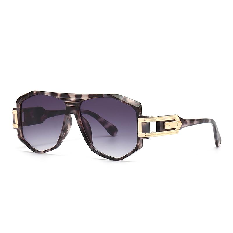 Lunettes de soleil Aviateur Populaires Transfrontalières pour Hommes Photographie de Rue Européenne et Américaine Rétro Moderne Lunettes Crapaud