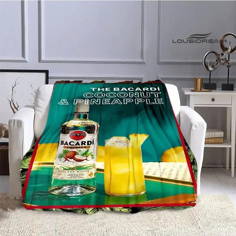 Bacardi Wein Logo Druck Decke Kinder Warm Schön Flanell Weich und Bequem Zuhause Reise Decke Geburtstagsgeschenk