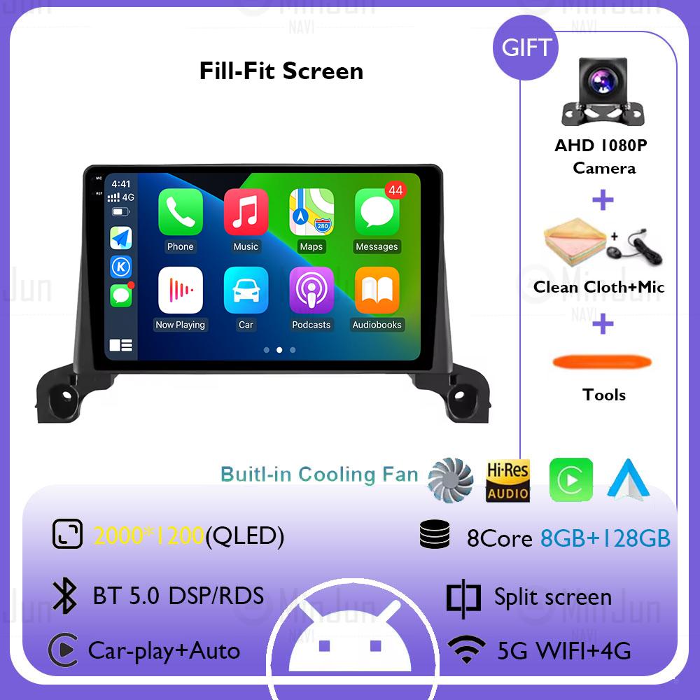 Android 14 Car Multimedia Radio GPS Player For Peugeot 3008/5008 2016 2017 2018 2019 2020 - 2024 Auto Bluetooth Wirekess CarPlay