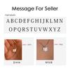 EManco Minimalist Letter Initial Jewelry Women Stainless Steel Custom Name Rectangle Engraved Alphabet Pendant Necklace