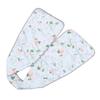 Bavaglino Sciarpa per Adulti con Chiusura a Bottone Protezione per Vestiti Double-Sided per Anziani Floreale