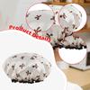 Double Layer Satin PVC Waterproof Reusable Shower Cap with Bow for Women Suitable Shower, Bath,