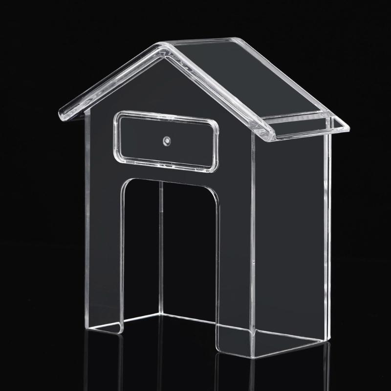 Wireless Doorbell Waterproof Cover Clear House Shape Doorbell Rain Cover Plastic Doorbell Protector Box Cover