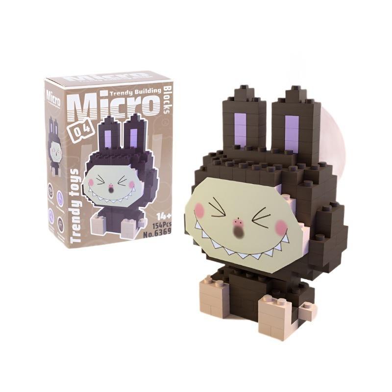 Labubu Small Particle Building Block Compatible Lego Building Block Labubu Assembled Building Block Children's Educational Toy Ornament