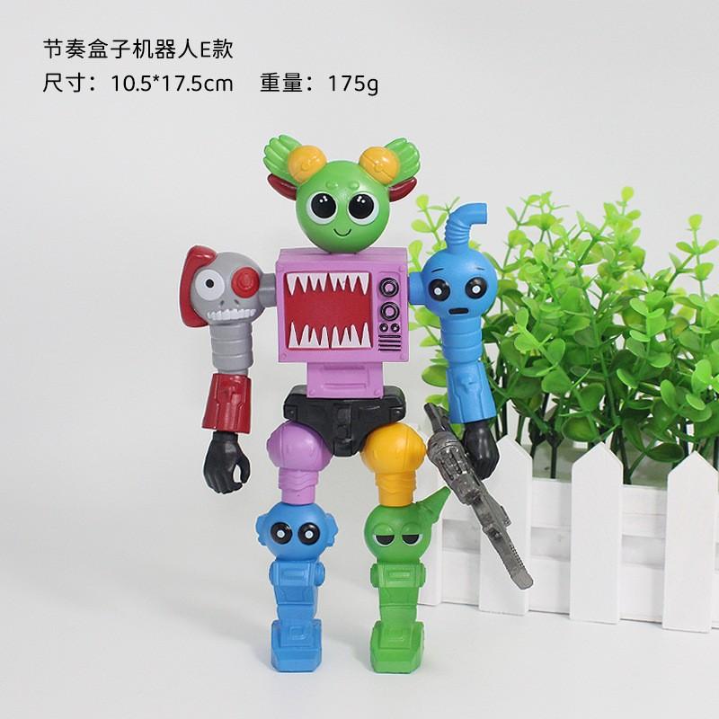 17cm Game Sprunki Assemble Robot Action Figures Model Desktop Ornaments Decoration Dolls Kids Toys Christmas Party Gifts