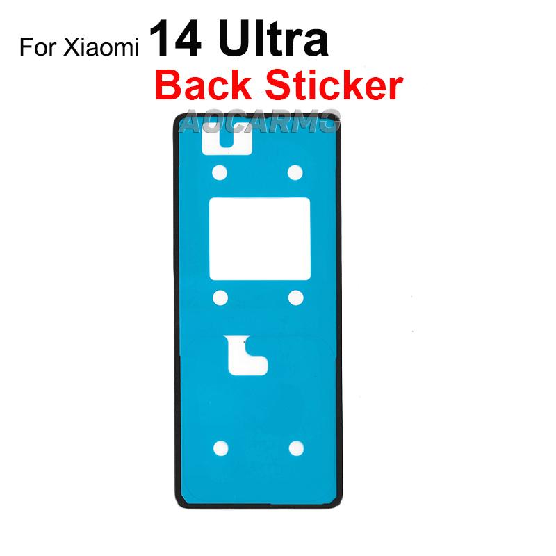 Aocarmo For Xiaomi 14Ultra Mi 14Pro 14U Front LCD And Back Cover Adhesive Rear Housing Battery Cover Sticker Glue Tape