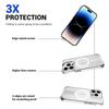 For iPhone 14 Pro Max TPU+PC Kickstand Cover Clear Phone Case Compatible with MagSafe-Transparent