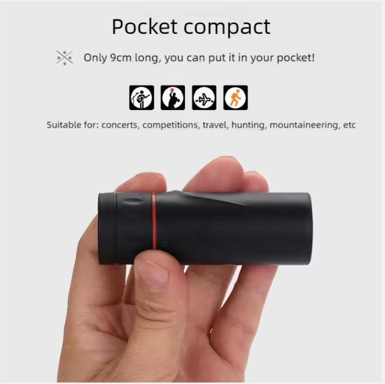 Xiaomi Youpin Dalekohled 2000X25 Hd Monokulární dalekohled Monokulární dalekohled s vysokým výkonem pro noční vidění Mini přenosný dalekohled Cestování