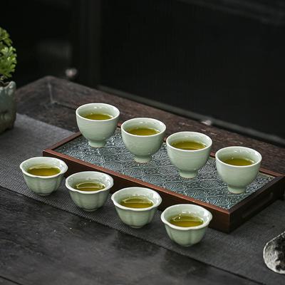 Ge fırını Ru fırını açık çay fincanı çay seti küçük usta fincanı demleme çaydanlığı tek fincan seramik kung fu çay tadım fincanı çay fincanı