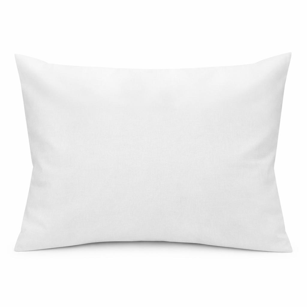 Pillowcase 50x60 White POLISH COTTON Plain Hotel Pillowcase