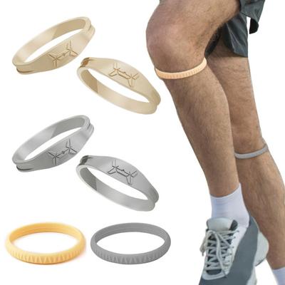 2 Stück Patellasehnen-Stützgurt zur Linderung von Knieschmerzen, Silikon-Patella-Stabilisator, Knieorthese zum Laufen, Basketball, Wandern, Springen, Kniebeugen