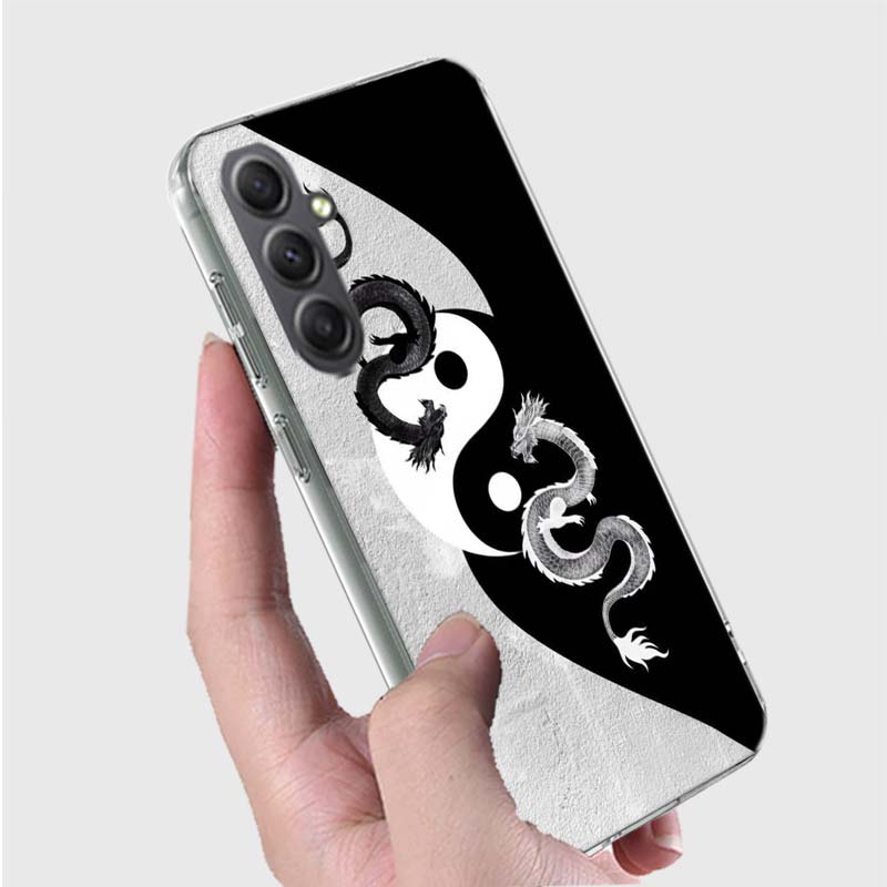 Eight Diagrams Taiji Yin Yang Phone Case for Samsung A16 A26 A36 A56 A17 A37 A57 A07 A06 A02S A03 A04S A05S Galaxy Note 20 10 A5