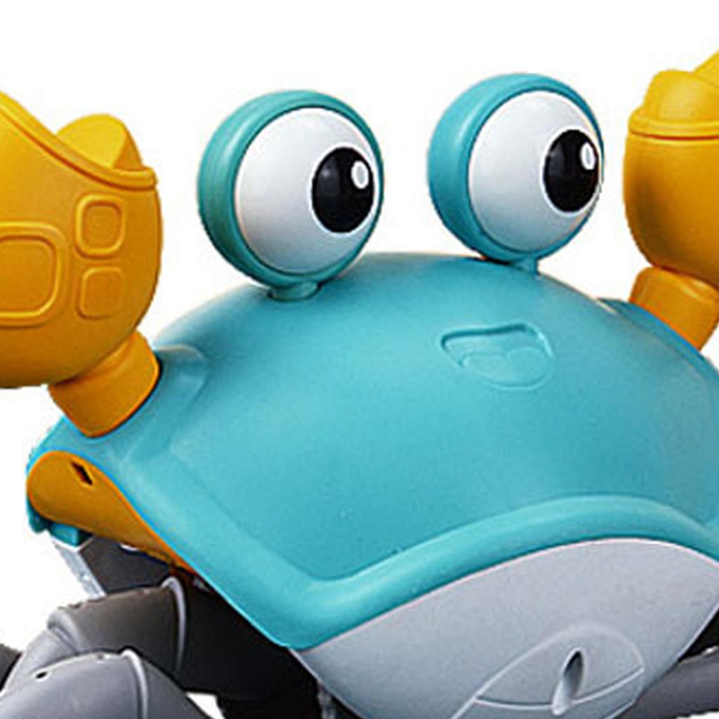 Crab Toy Musical Sound Light Electronic Walking Moving Dancing Sensory Induction Crab Toy Green