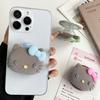 MagSafe-Compatible Cartoon Kitty Silicone Stand with Strong Magnetic Airbag Retraction