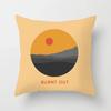 Hot Sale Modern Morandi Color Sofa Cushion Cover Home Nordic Abstract Mountain Moon Sun Geometric Pillow