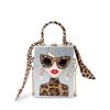 Leopard Print Box Bag With Pu Material For Daily Casual Women