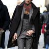 Spring Winter Silk Scarf Men Luxury Fashion Scarves Printed Plaid Neck Scarf Shawl Wrap Vintage Warm Neckerchief Accessories