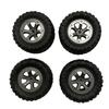 4Pcs 1/16 Scale RC Car Rubber Wheel Rim Tire Tyre Part for WPL B-14 FY001