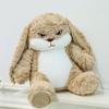 35cm Cute Angry Rabbit Plush Toy Soft Long Eared Stuffed Animal Doll Kids Birthday Gift Room Decor