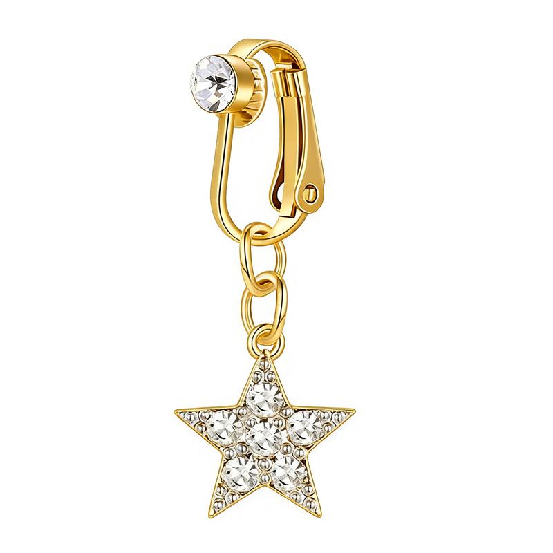 Stylish No-Clip Navel Ring and Stud Collection
