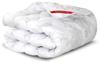 Yastık + yorgan seti tüm yıl boyunca beyaz mikrofiber beyaz çiçek desenli