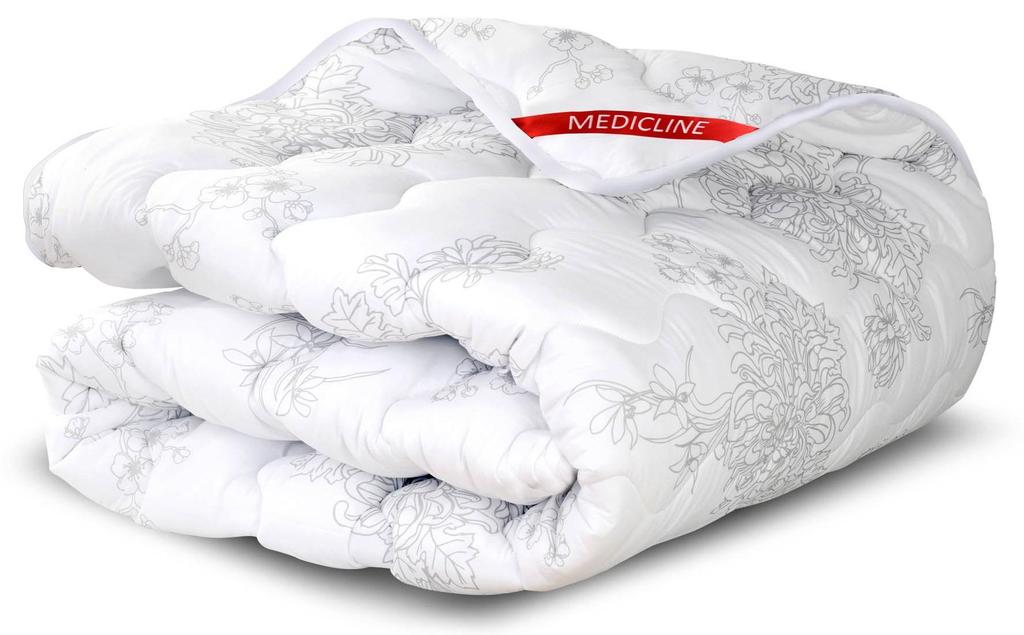 Yastık + yorgan seti tüm yıl boyunca beyaz mikrofiber beyaz çiçek desenli