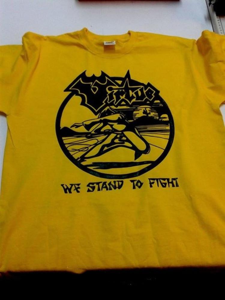 Of Virtue Black Band We Stand to Fight Yellow  All Size S-5XL OM1037 Unisex T-Shirt S