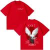 Raper Niro OX7 Album T-shirt Męski Damski Ubrania Moda Hip Hop T-shirty Muzyka Pop Męski Casual Bawełna Vintage T-shirt Streetwear