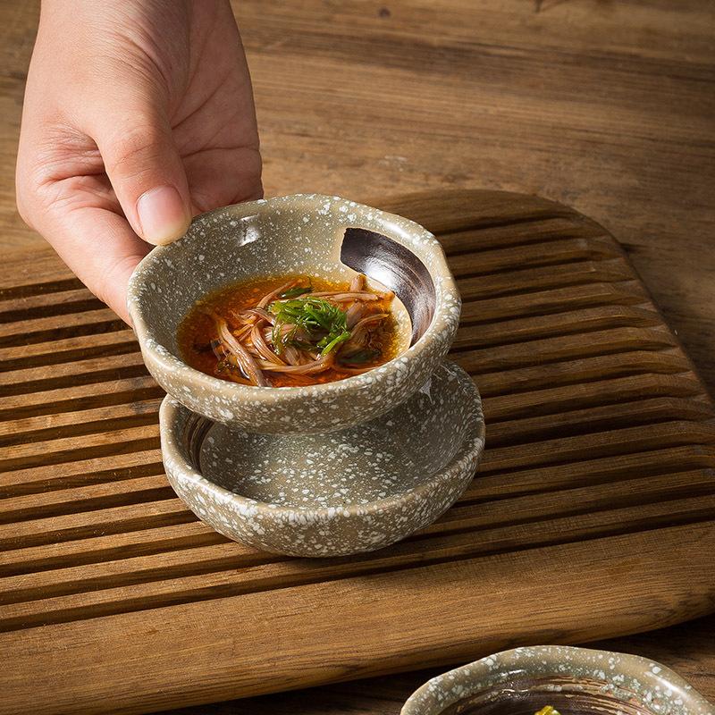 Japanese Flavor Plate, Household Seasoning Dish, Ceramic Dipping Sauce Dish, Soy Sauce Dish, Restaurant Vinegar Dish, Oil Dish, Hot Pot Seasoning Smal