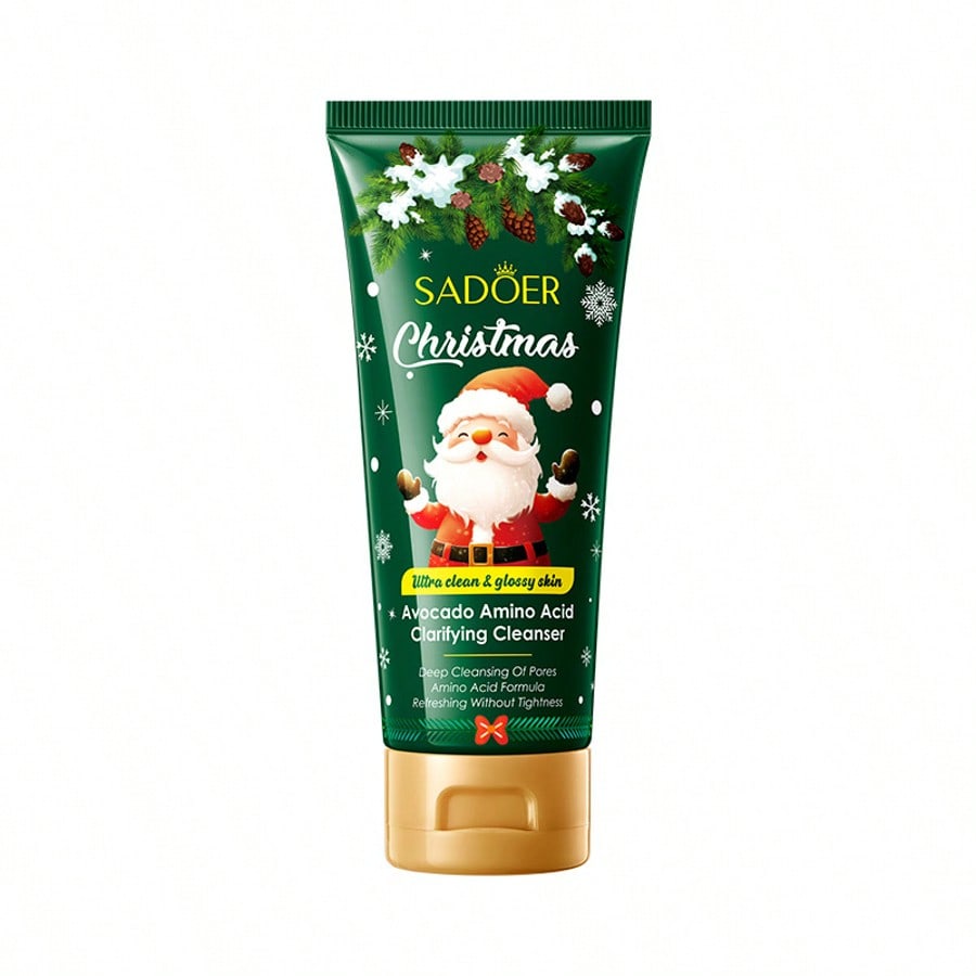 3pcs Christmas Vitamin C Amino Acid Cleansing Milk SADOER Facial Cleanser