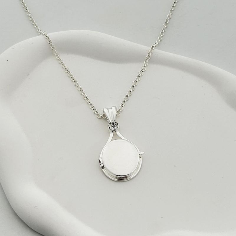 3-Color Opening and Closing Shell-shape Box Pendant Necklace Romantic Party Jewelry Fashion Clavicle Chain for Women
