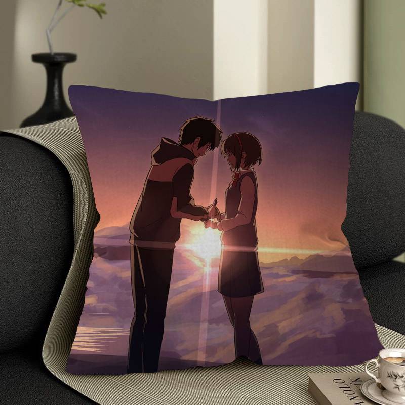 

Movie Your Name Pillow Anime Pillow Sofa Bed Head Pillow Cover Cushion Cover 45x45 Cm Fashion 12x12Inch