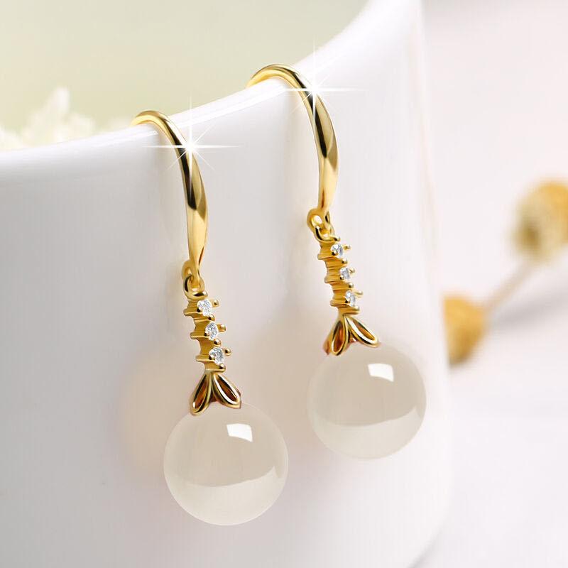 Women's Multicolor Agate Chinese Style Earrings Earrings Ball Pendant Design Simple Luxury Wedding - Perfect Gift Popular Fashion  Jewelry Accessory